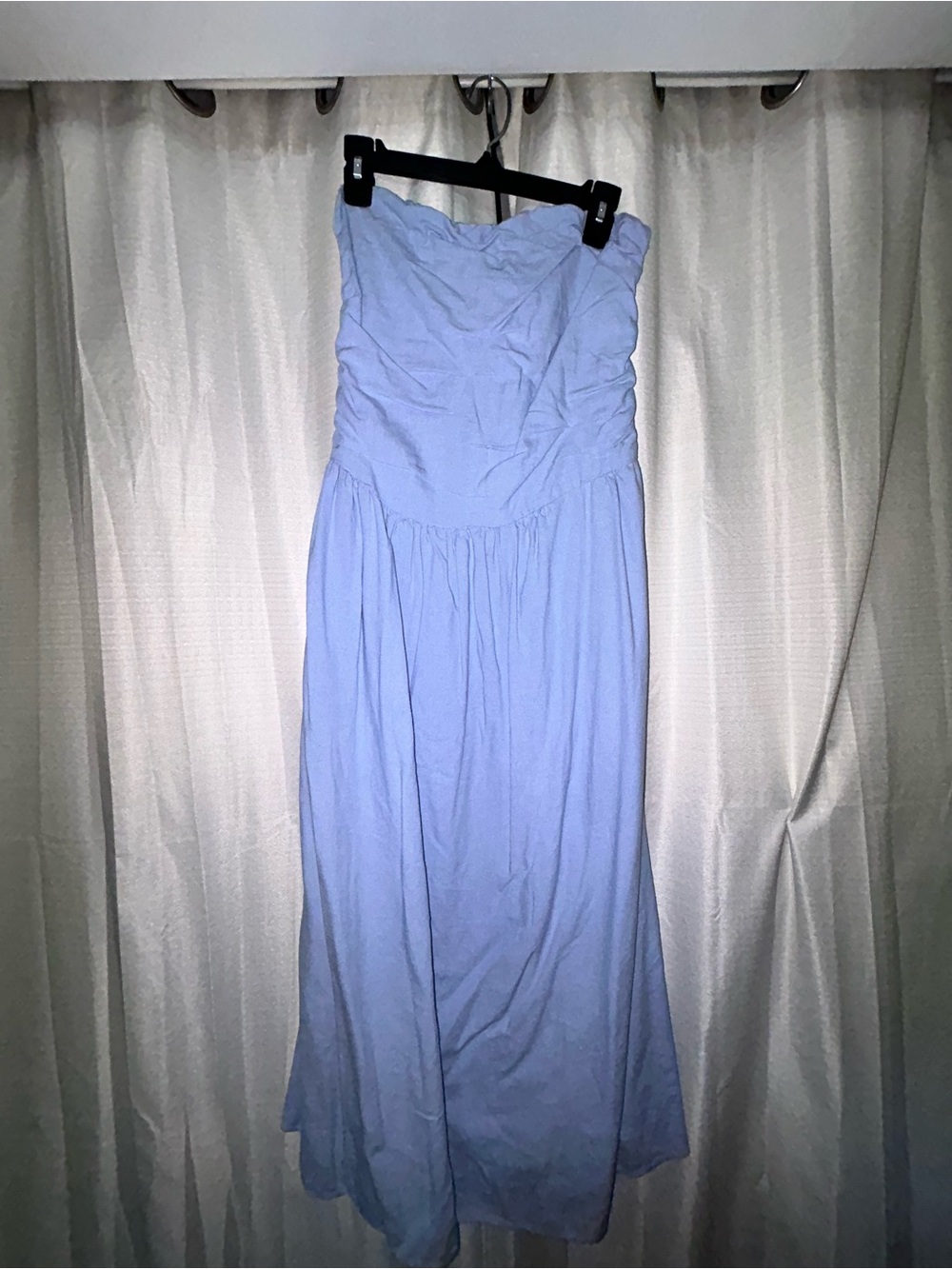 Universal Thread Strapless Light Blue Maxi Dress